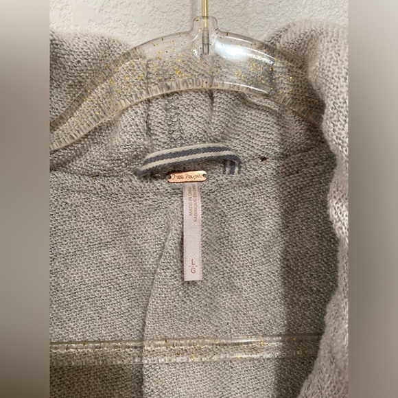 Free people Double Weave Denim Jacket in Vintage wash size L - Picture 8 of 9